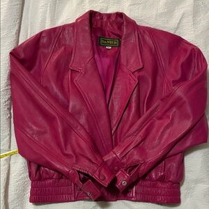 Danier Women's Fuchsia Leather Jacket